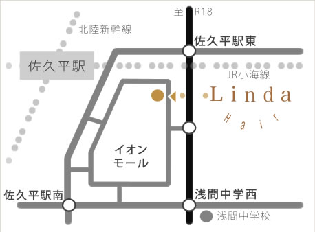 佐久平店の地図